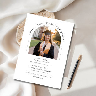 Invitation Et donc l'aventure commence Grand Party Arch Photo