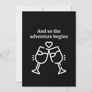 Invitation Et donc l'aventure commence - Weeding