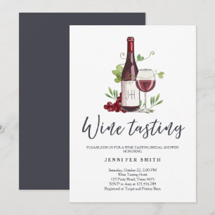Invitation Établissement vinicole rustique d'invitation