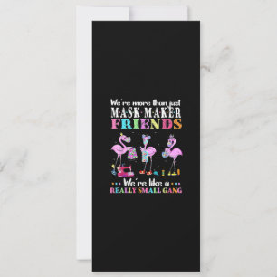 Invitation Étaient Plus Que Juste Mask Maker Flamant rose Ami