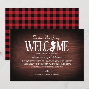 Invitation État du New Jersey New Home Parti du réchauffement