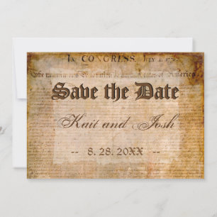 Invitation Etats-Unis 📜 Déclaration d'indépendance Enregistr