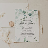 Été Green Eucalyptus Bridal Lingerie Douche