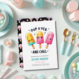 Invitation Été Ice Pop Popsicle Crème de glace Anniversaire E