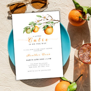 Invitation Été Petit Cutie Citrus Clementine Baby shower