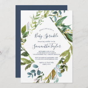 Invitation Été Verdure Diamond Wreath Baby Sprinky