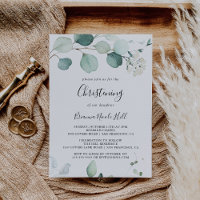 Été Vert Eucalyptus Foliing Christening