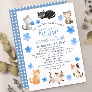 Invitation Êtes-Vous Kitten Me Juste Meow Boy Baby