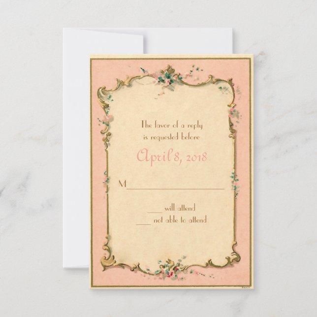 Invitation Étiquette parfumée parisienne RSVP (Devant)