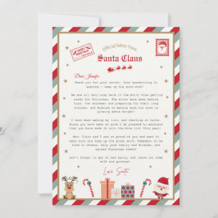 Invitation Étiquettes de cadeau personnalisées du Père Noël o