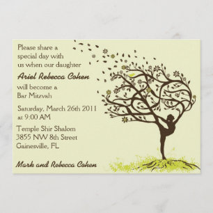 Invitation Étirage de ma barre Mitzvah de membres