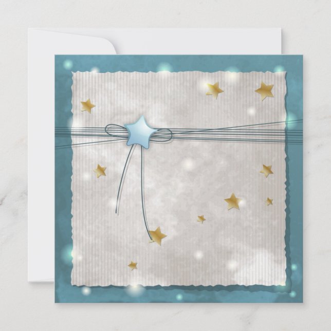 Invitation étoile bleue (Devant)