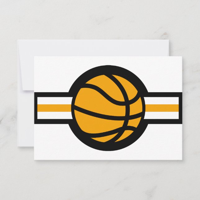 Invitation étoile de basket (Devant)