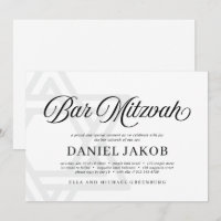 Étoile élégante de David pour Bar Mitzvah