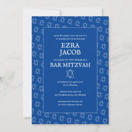 Invitation Étoile simple de David Custom B'nai Bat Bar Mitzva