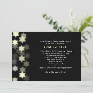 Invitation Étoile vedette de David Bar/Invitation Bat mitzvah