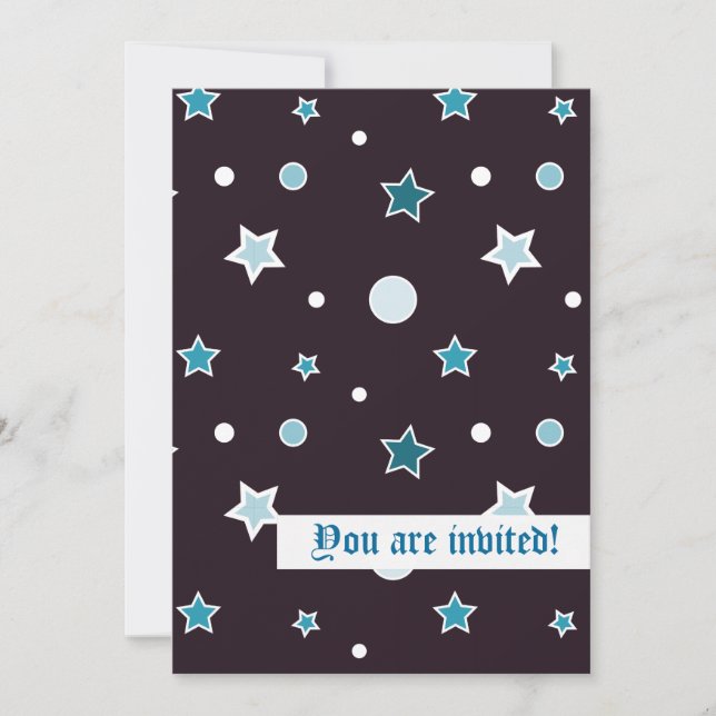 Invitation Étoiles (Devant)
