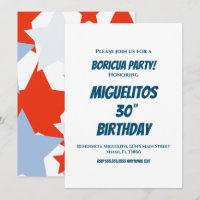Étoiles de fête d'anniversaire latino hispaniques