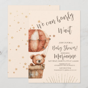 Invitation Étoiles de Parties scintillant de Baby shower d'ou