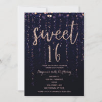 Étoiles enchantées Purple & Gold Sweet 16 Parties