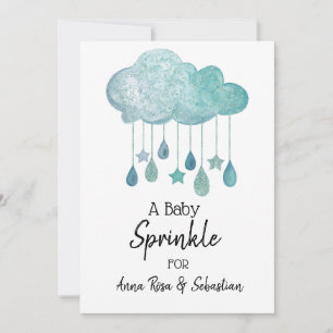 Invitation *~* Étoiles Nuage Pluie Baisse D'Invitation À Saup