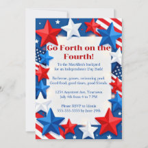 Étoiles Rouge Blanc et Bleu 4 juillet