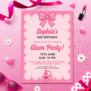 Invitation Étonnant Modèle d'anniversaire personnalisé en ver