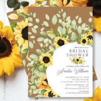 Etonnante Fête des mariées de tournesols aquarelle