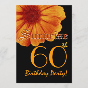 Invitation ÉTONNEZ la marguerite orange du soixantième