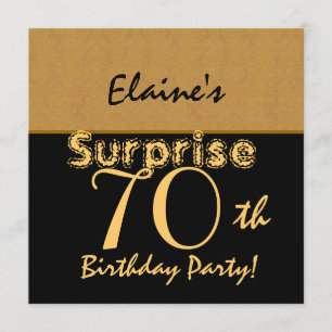 Invitation ÉTONNEZ le soixante-dixième or d'anniversaire et