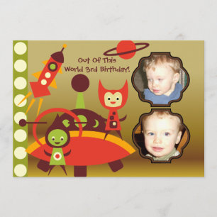 Invitation étrangère d'anniversaire d'invasion de