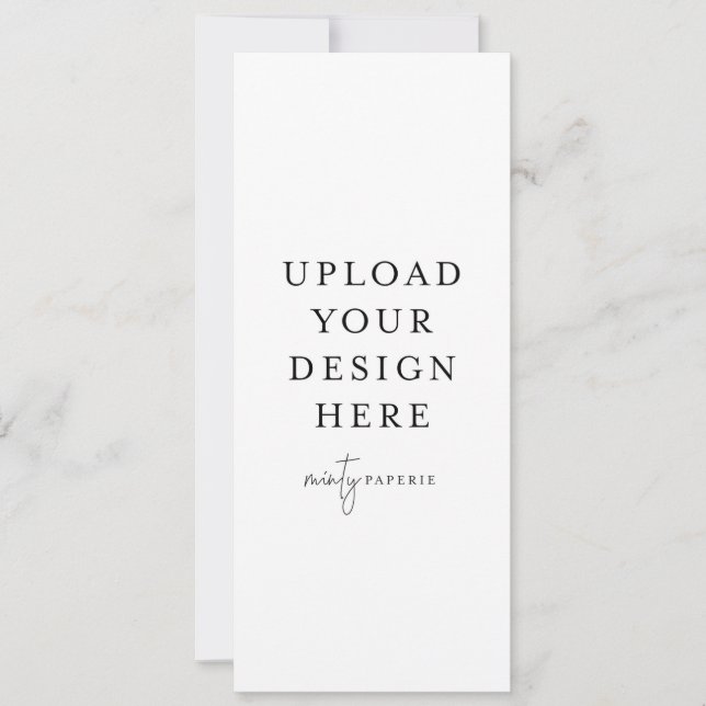 Invitation étroite de 4 po x 9,5 po - Portrait (Devant)