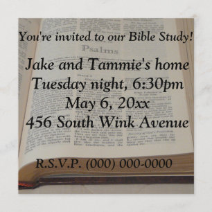 Invitation Étude biblique