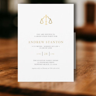 Invitation Études de droit Échelles de la justice moderne