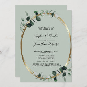 Invitation Eucalyptus All in One Website RSVP Mariage