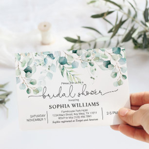 Invitation Eucalyptus Bridal Shower