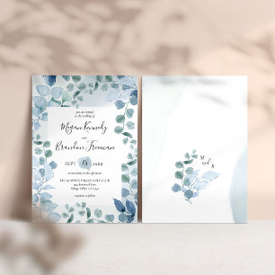 Invitation Eucalyptus Dusty Mariage de feuillage