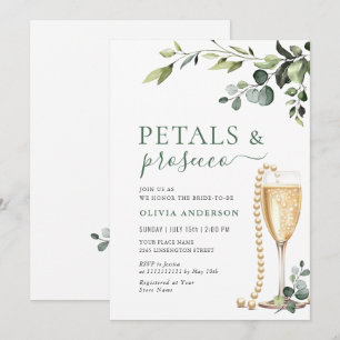 Invitation Eucalyptus Fête des mariées florale PETALS & Prose