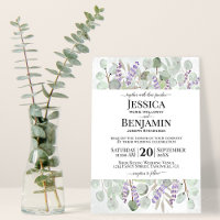 Eucalyptus Feuille Lavender Fleurs Mariage rustiqu