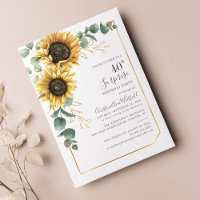 Eucalyptus Floral Tournesol 40e fête d'anniversair