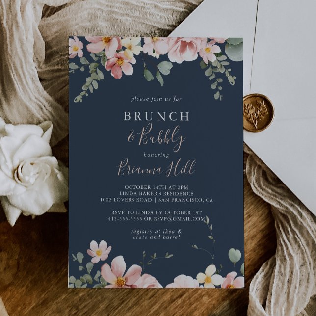 Invitation Eucalyptus Garden Brunch et Fête des mariées Bubbl (Créateur téléchargé)