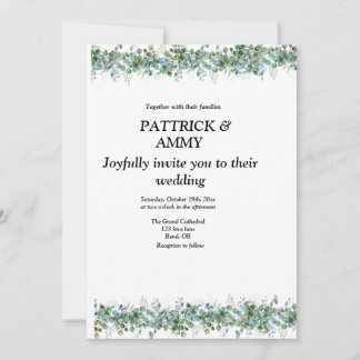 Invitation Eucalyptus generery wedding