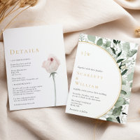 Eucalyptus Gold Moderne Monogramme Mariage tout en