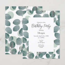 Invitation Eucalyptus Moderne 2
