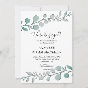 Invitation Eucalyptus Nous sommes engagés