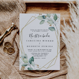 Invitation Eucalyptus Nuestra Boda Mariage