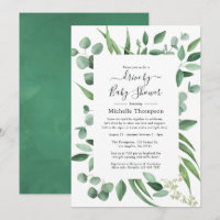 Eucalyptus verdoyant allée pour une douche de mari