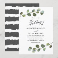 Eucalyptus vert noir blanc moderne simple