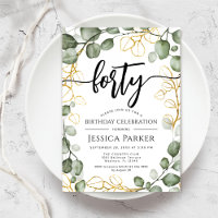 Eucalyptus Wreath 40e fête d'anniversaire