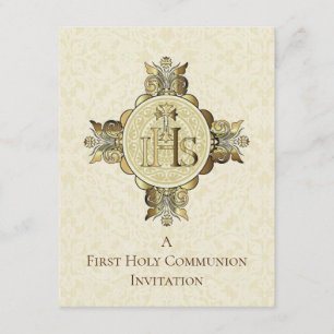 Invitation Eucharistie catholique Première communion